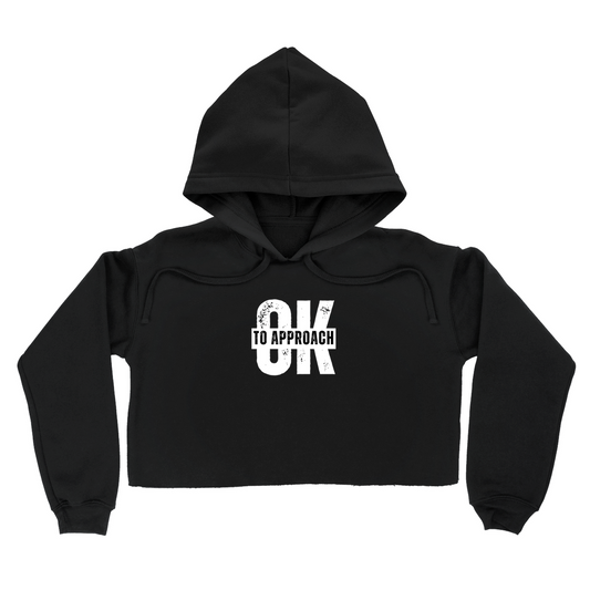 OK to Approach Cropped Hoodie