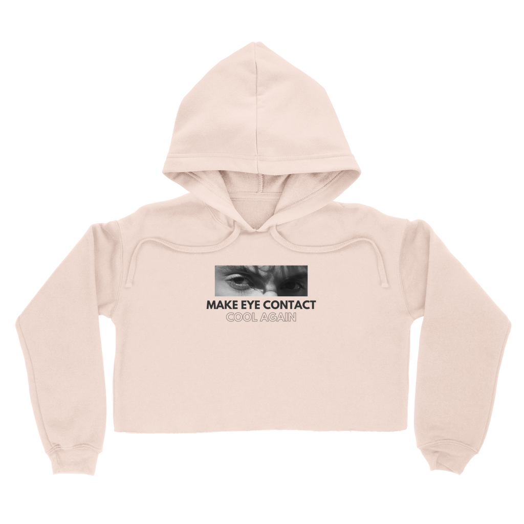 Eye Contact Cropped Hoodie